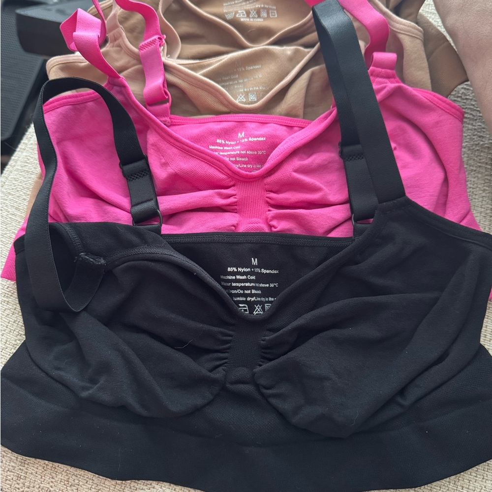 Women's Intimates Set - Black, Pink, Tan